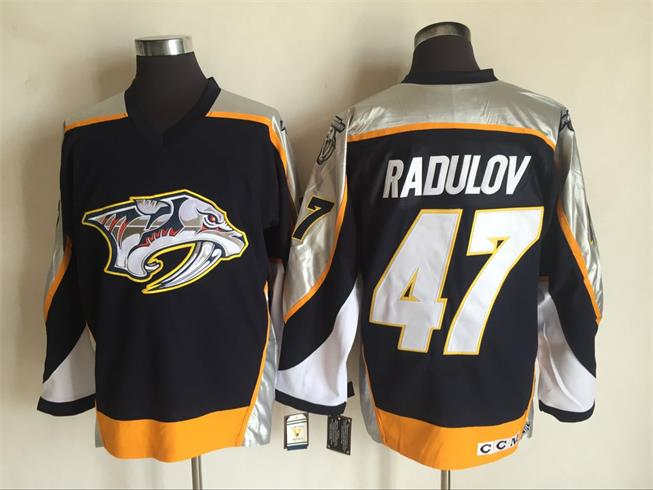 Predators 47 Alexander Radulov Black CCM Jersey