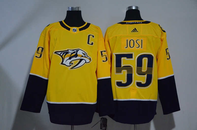 Predators 59 Roman Josi Gold  Jersey