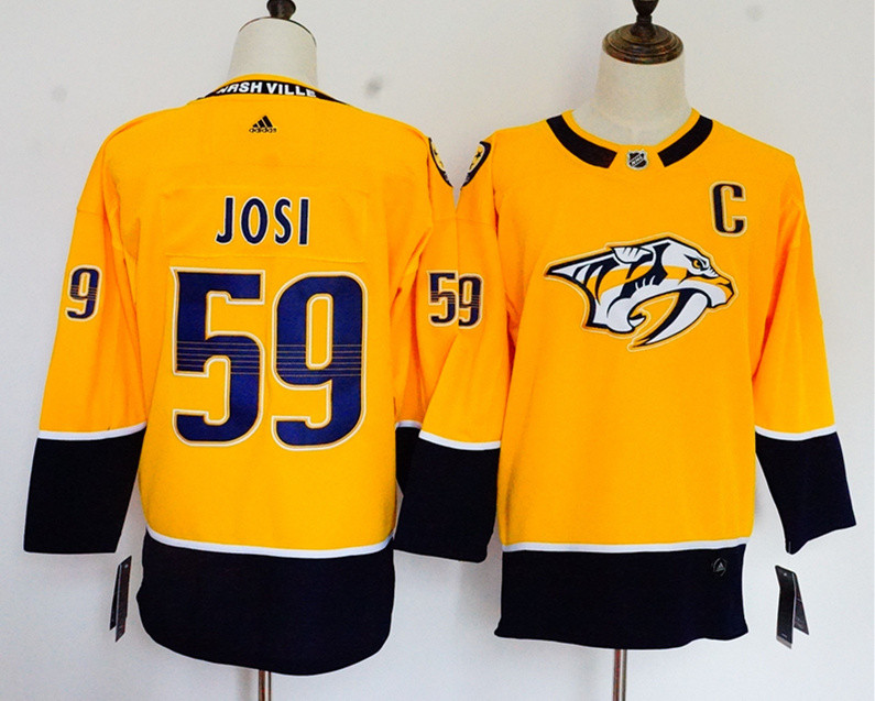 Predators 59 Roman Josi Gold Women  Jersey