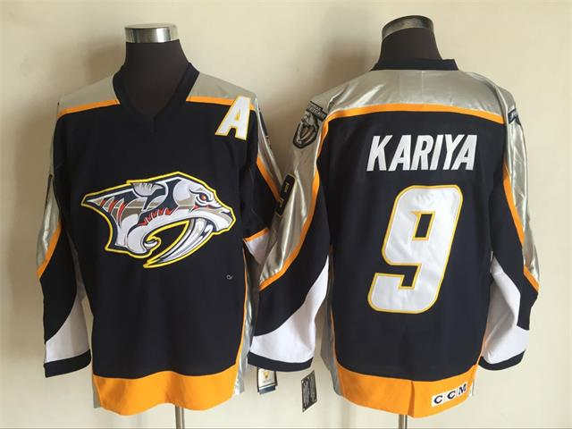 Predators 9 Paul Kariya Black CCM Jersey