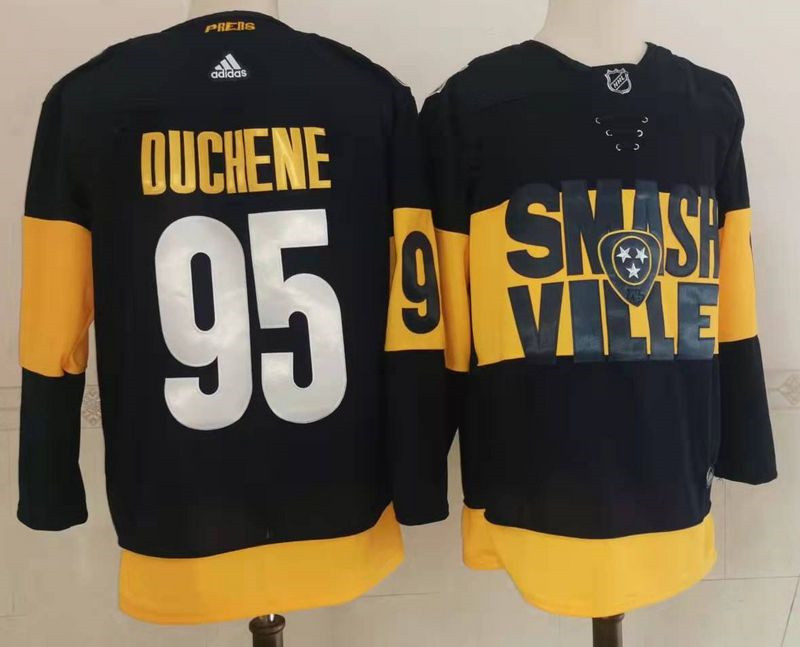 Predators 95 Matt Duchene Navy 2022 NHL Stadium Series Adidas Jersey