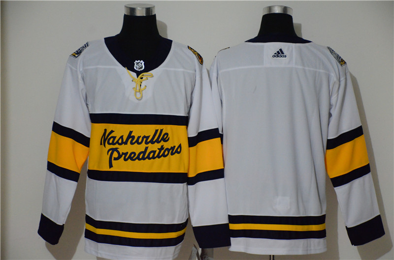 Predators Blank White 2020 Winter Classic Adidas Jersey