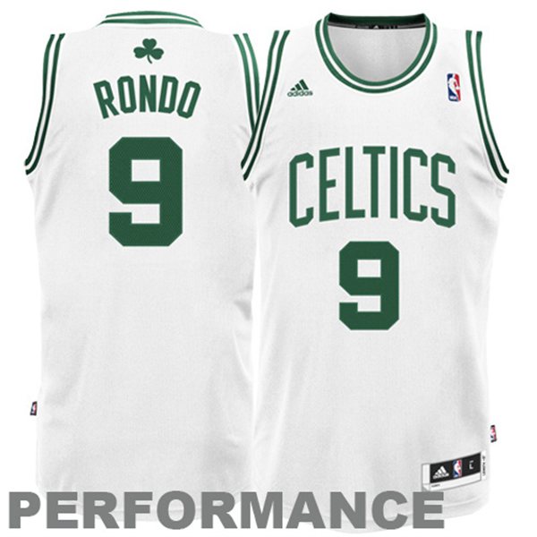 Rajon Rondo Boston Celtics 9 Revolution 30 Swingman Jersey