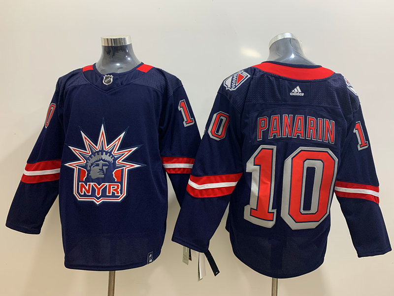 Rangers 10 Artemi Panarin Navy 2020 21 Reverse Retro Adidas Jersey