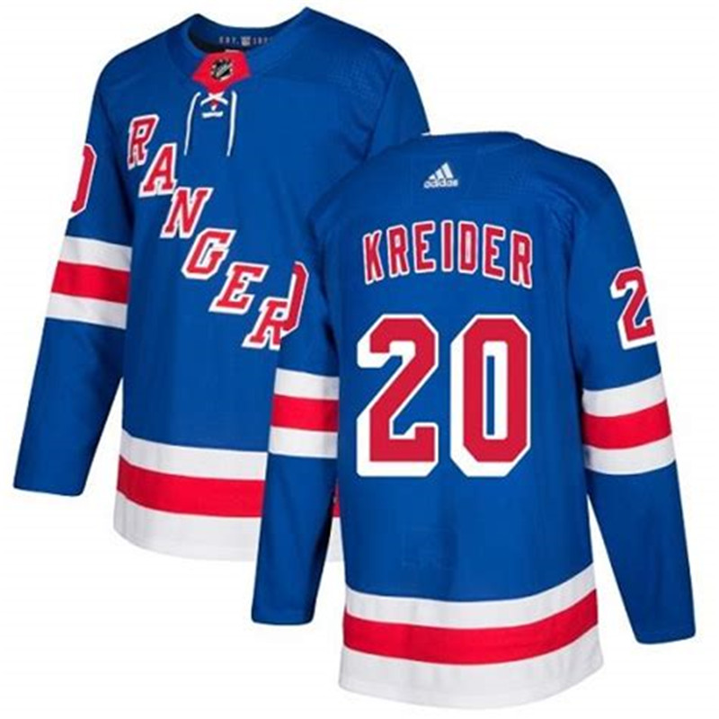 Rangers 20 Chris Kreider Blue  Jersey