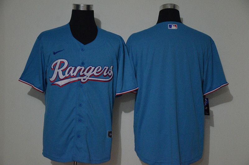 Rangers Blank Blue Nike 2020 Cool Base Jersey