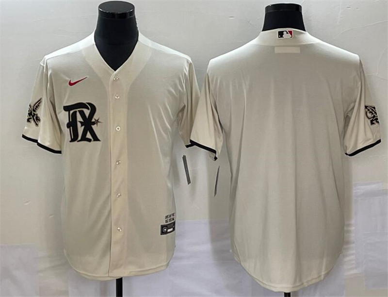 Rangers Blank Cream Nike 2023 City Connect Cool Base Jersey