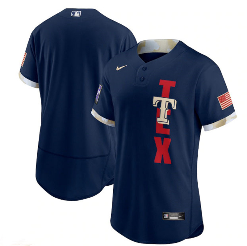 Rangers Blank Navy Nike 2021 MLB All Star Flexbase Jersey