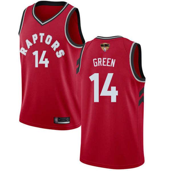 Raptors #14 Danny Green Red 2019 Finals Bound Basketball Swingman Icon Edition Jersey