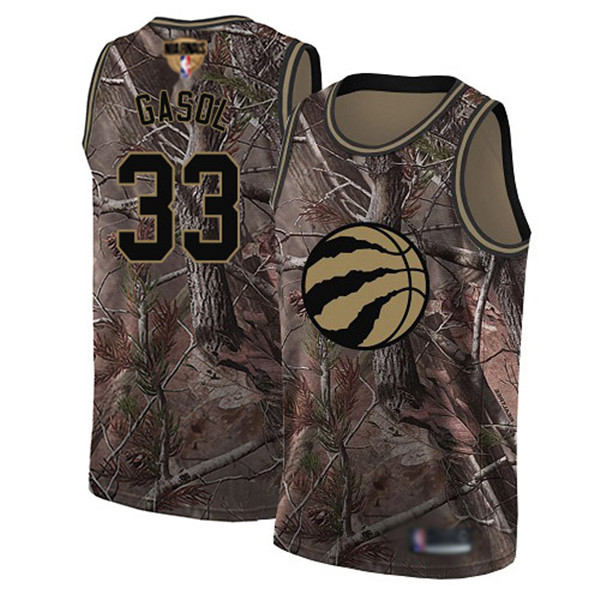 Raptors #33 Marc Gasol Camo 2019 Finals Bound Basketball Swingman Realtree Collection Jersey