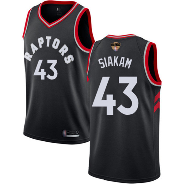 Raptors #43 Pascal Siakam Black 2019 Finals Bound Basketball Swingman Statement Edition Jersey
