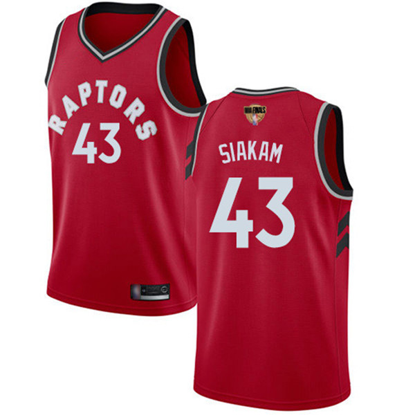 Raptors #43 Pascal Siakam Red 2019 Finals Bound Basketball Swingman Icon Edition Jersey