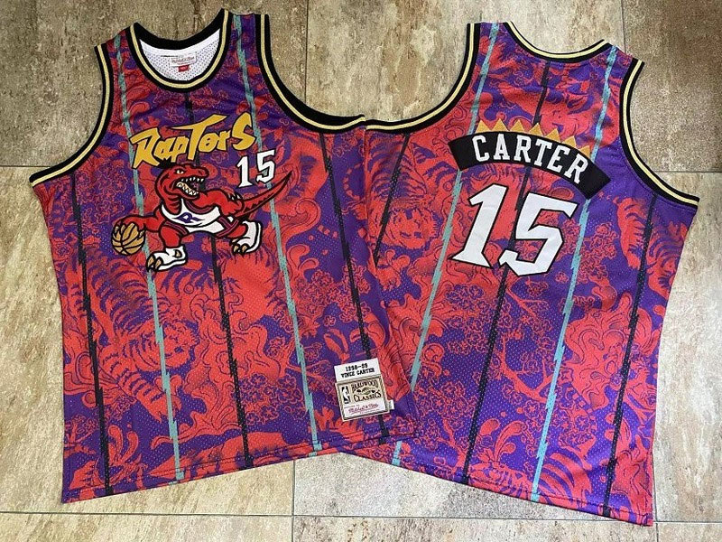 Raptors 15 Vince Carter Purple 1998 99 Hardwood Classics Jerseys