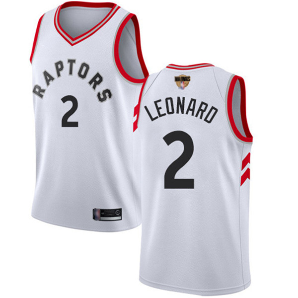 Raptors 2 Kawhi Leonard White 2019 Finals Bound Basketball Swingman Association Edition Jersey