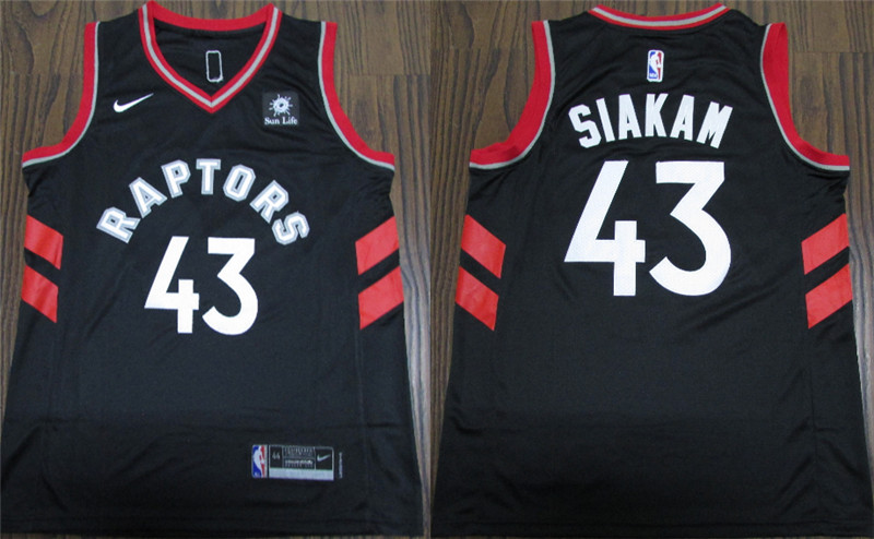 Raptors 43 Pascal Siakam Black Nike Swingman Jersey