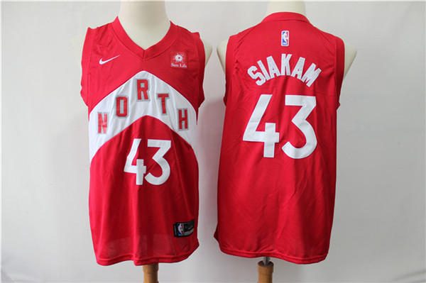 Raptors 43 Pascal Siakam Red Earned Edition Nike Swingman Jersey