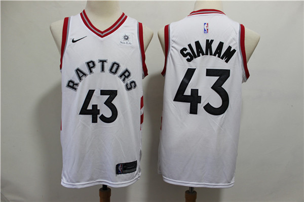 Raptors 43 Pascal Siakam White Nike Swingman Jersey