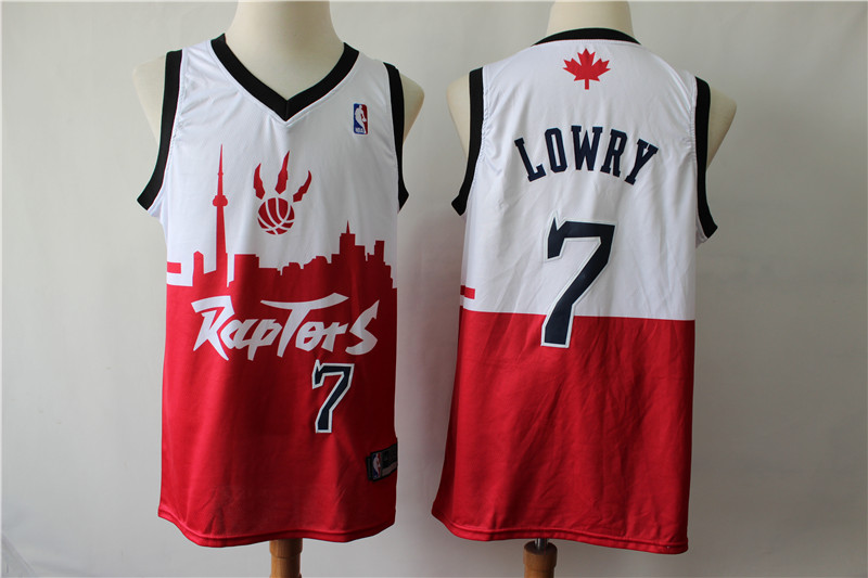 Raptors 7 Kyle Lowry White Red 2019 City DNA Swingman Jersey