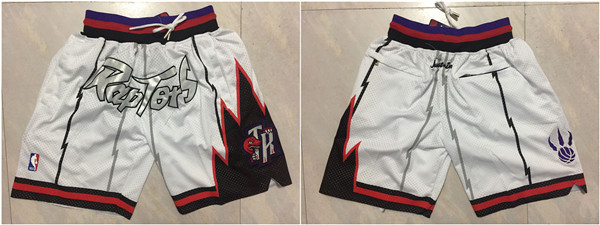 Raptors White Just Don Mesh Shorts