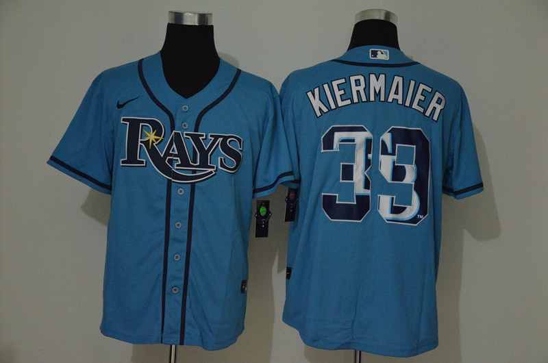 Rays 39 Kevin Kiermaier Light Blue 2020 Nike Cool Base Fashion Jersey