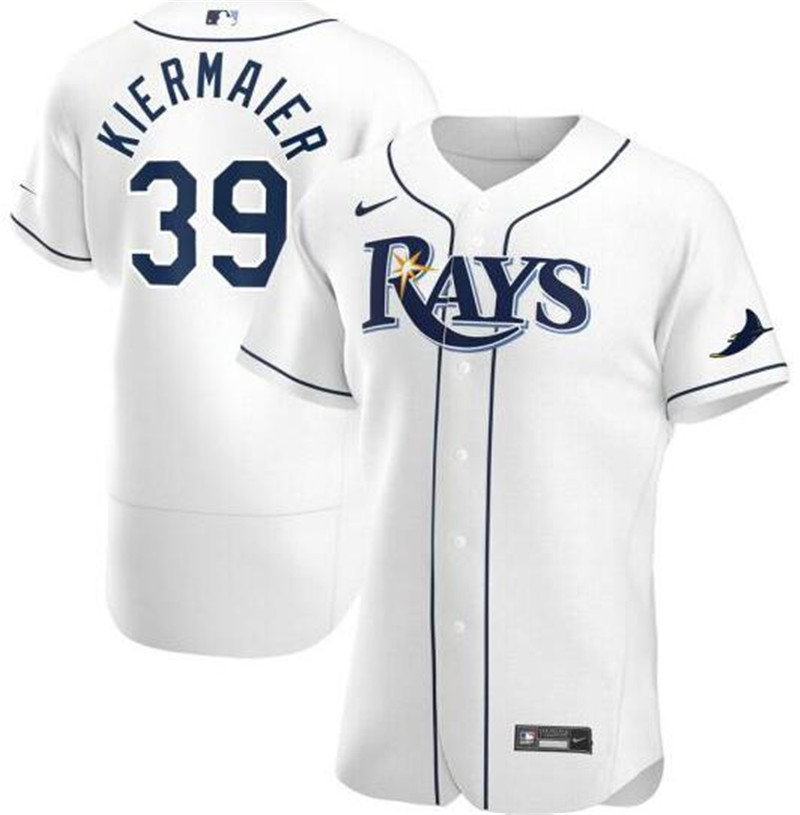 Rays 39 Kevin Kiermaier White 2020 Nike Flexbase Jersey