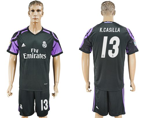 Real Madrid 13 K Casilla Sec Away Soccer Club Jersey
