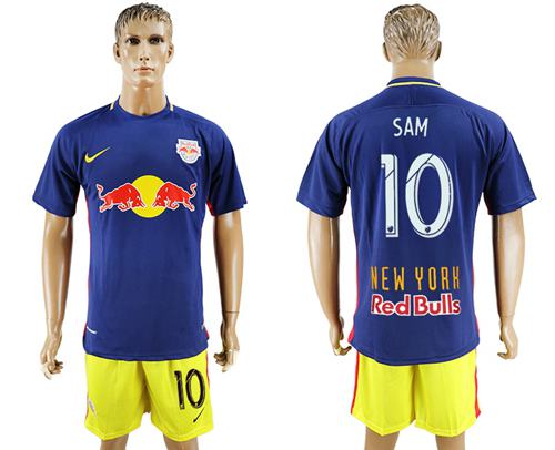 Red Bull 10 Sam Away Soccer Club Jersey