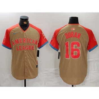 Red Sox 16 Cream 2024 All Star Nike Cool Base Men Jersey