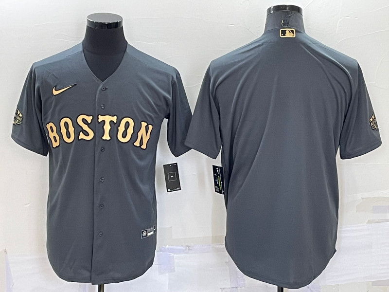 Red Sox Blank Charcoal Nike 2022 MLB All Star Cool Base Jerseys