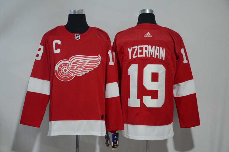 Red Wings 19 Steve Yzerman Red  Jersey