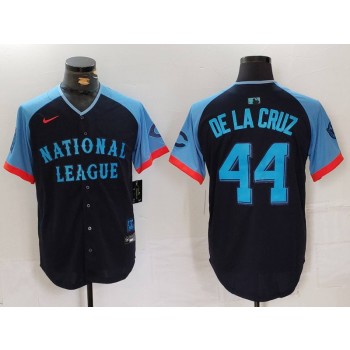 Reds 44 De La Cruz Black 2024 All Star Nike Cool Base Men Jersey