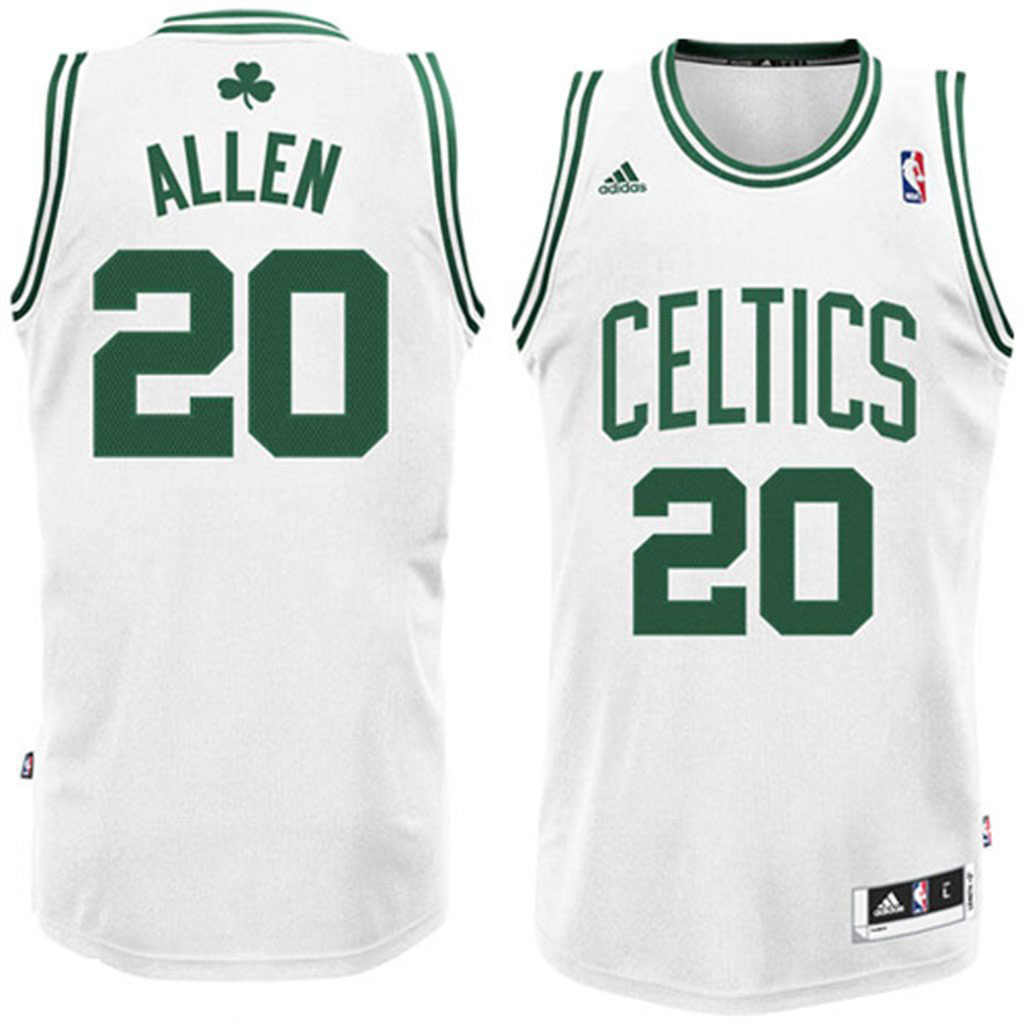 Boston Celtics #20 Ray Allen Revolution 30 White Swingman Jersey