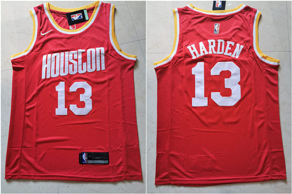 Rockets 13 James Harden Red Nike Retro Swingman Jersey