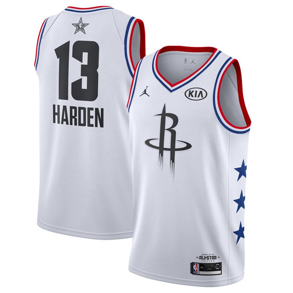 Rockets 13 James Harden White 2019 NBA All Star Game Jordan Brand Swingman Jersey