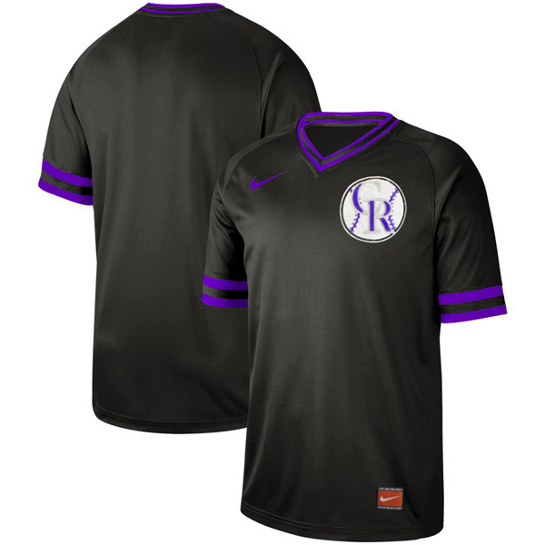 Rockies Blank Black Throwback Jersey