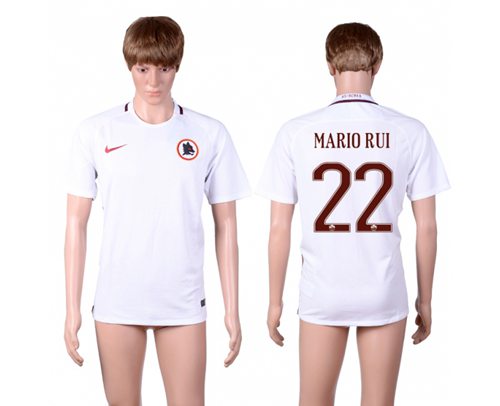 Roma 22 Mario Rui Away Soccer Club Jersey