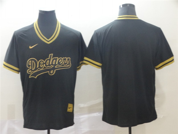 Royals Blank Black Gold Nike Cooperstown Collection Legend V Neck Jersey