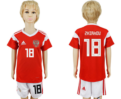 Russia 18 ZHIRKOV Youth 2018 FIFA World Cup Soccer Jersey