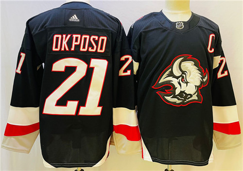 Sabres 21 Kyle Okposo Black 2022 23 Adidas Jersey