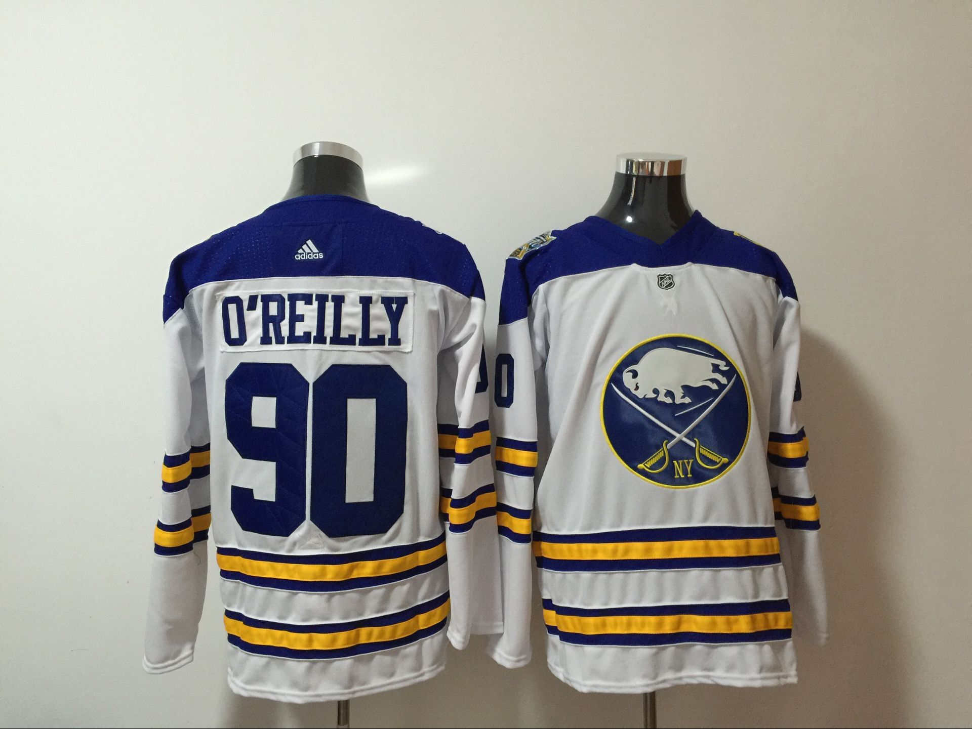 Sabres 90 Ryan O'Reilly White  Jersey