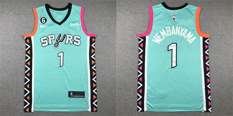 San Antonio Spurs  Victor Wembanyama green 2023 Jersey