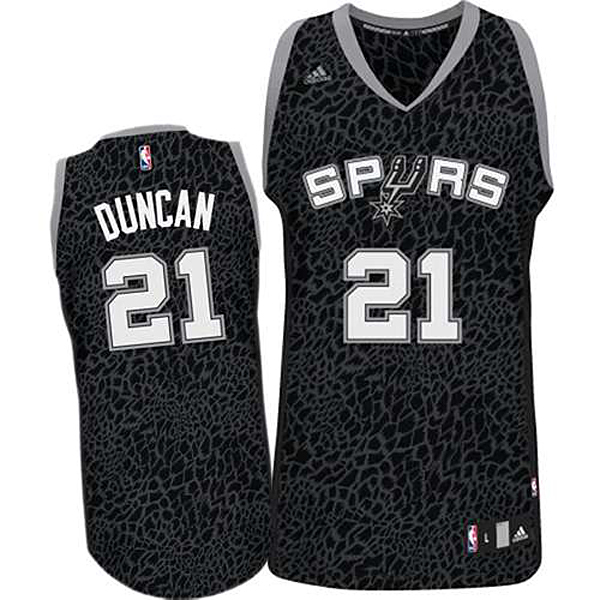 San Antonio Spurs #21 Tim Duncan Crazy Light Leopard Swingman Jersey