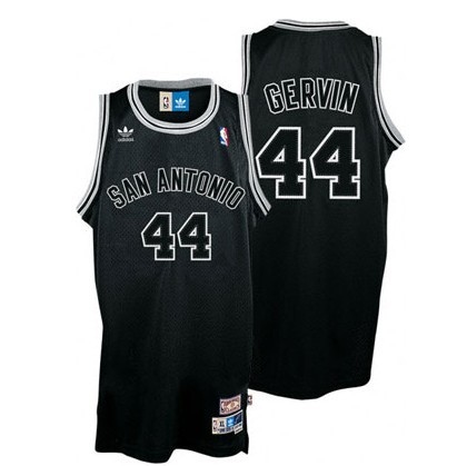 San Antonio Spurs #44 George Gervin Soul Swingman Throwback Black Jersey