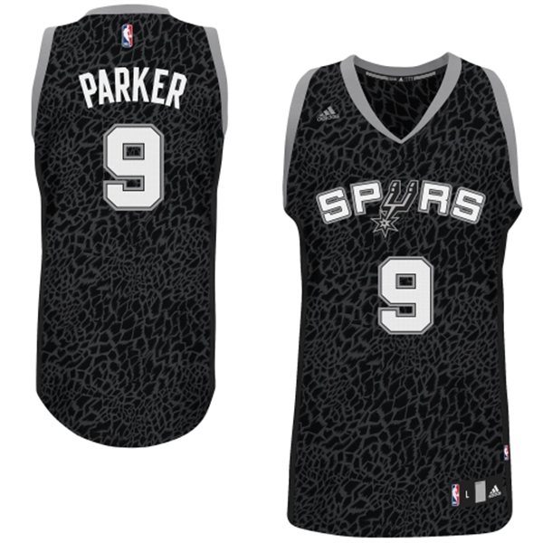 San Antonio Spurs #9 Tony Parker Crazy Light Leopard Swingman Jersey
