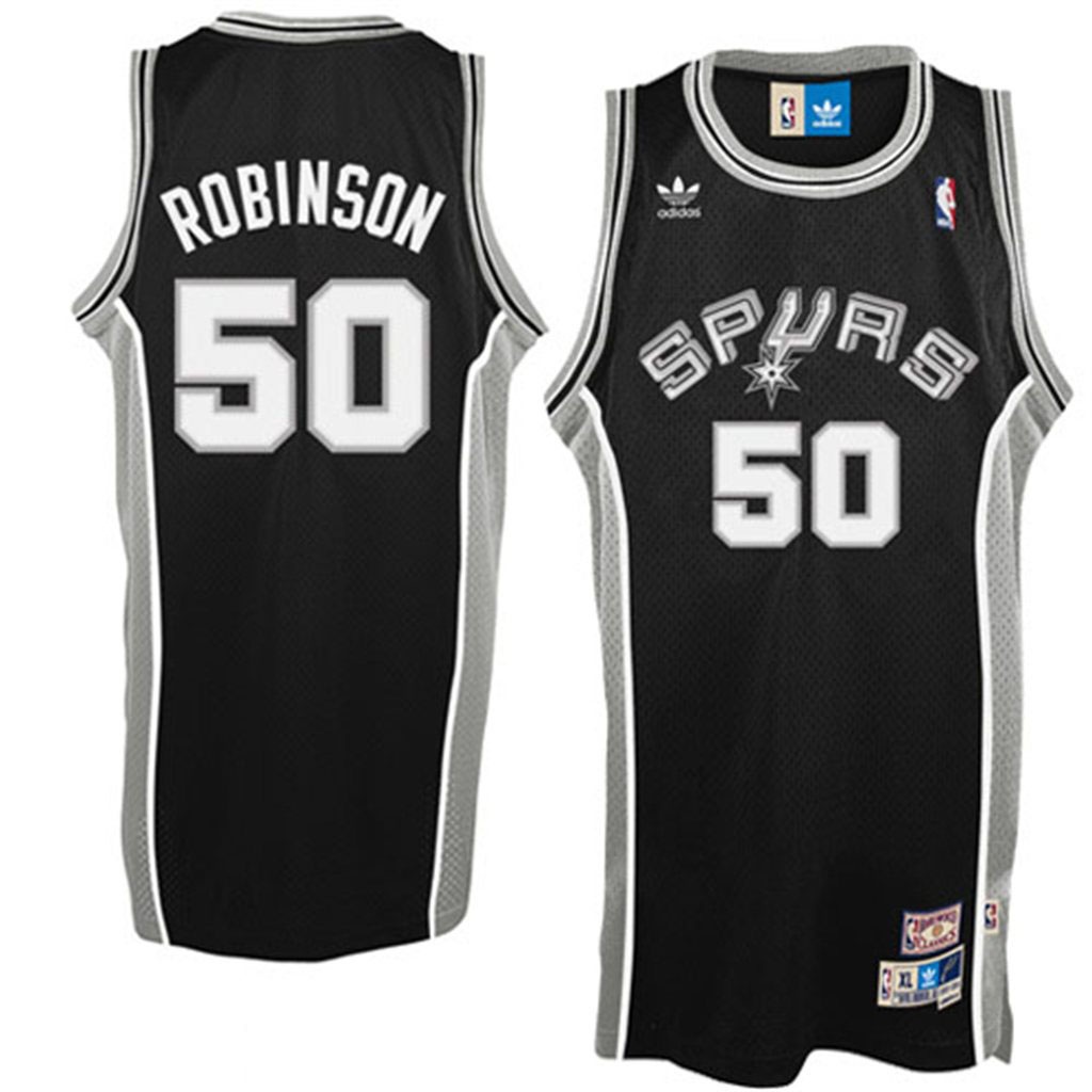 San Antonio Spurs #50 David Robinson Soul Swingman Black Jersey