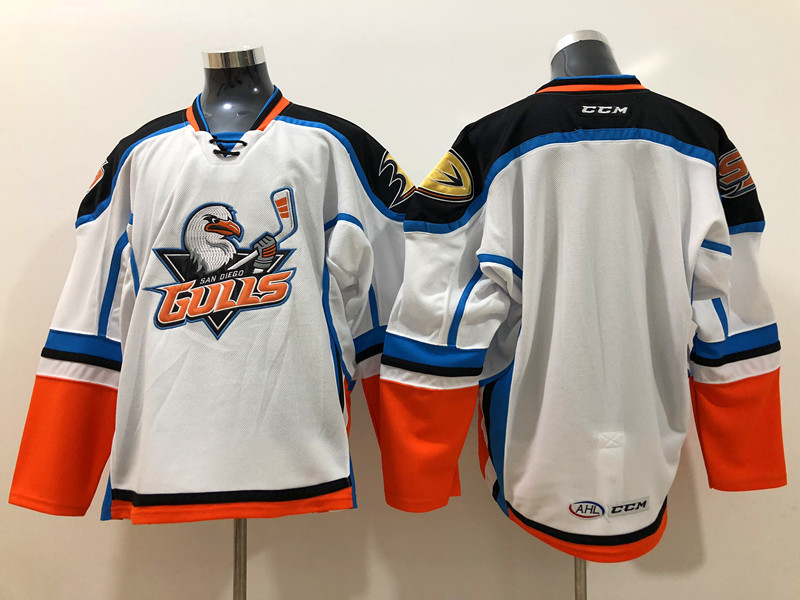 San Diego Gulls Blank White CCM Jersey