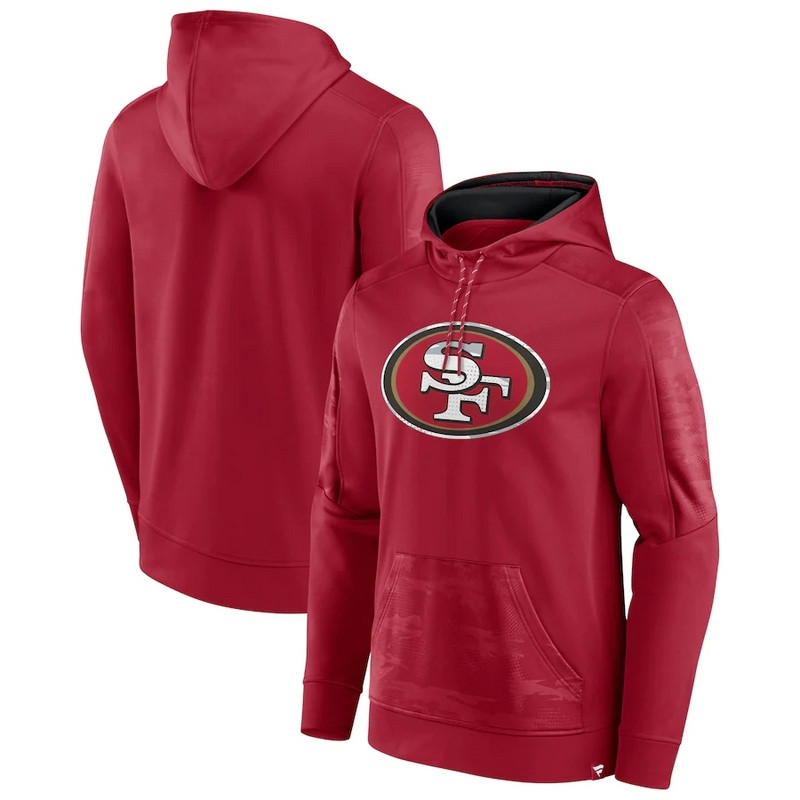 San Francisco 49ers Fanatics Branded On The Ball Pullover Hoodie Scarlet