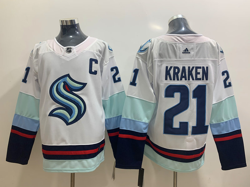 Seattle Kraken 21 Kraken White Adidas Jersey