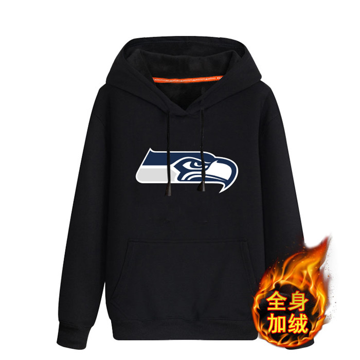 Seattle Seahawks Men's Winter Thicken NFL Pullover Hoodie