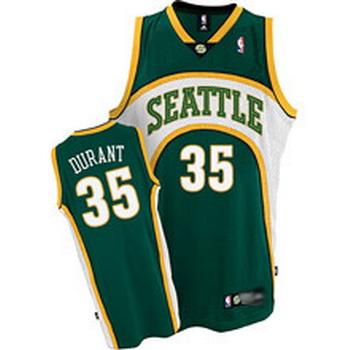 Seattle SuperSonics 35 Kevin Durant Soul Swingman Green Jersey